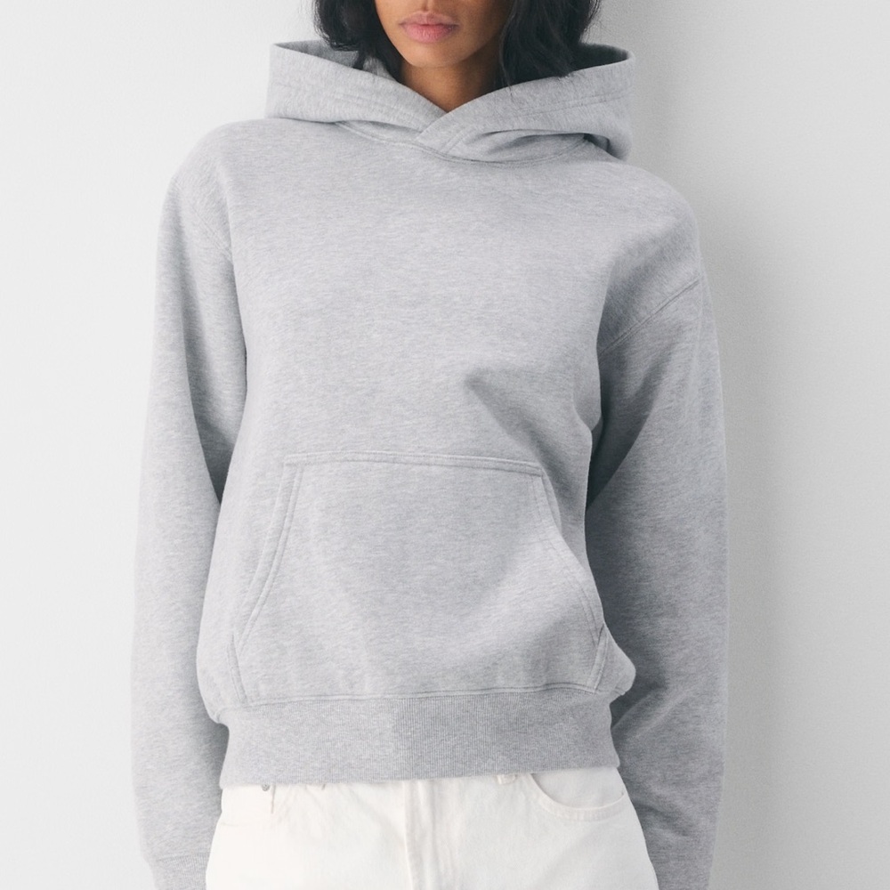 Aritzia Light Beige Sweatpants and Hoodie Set